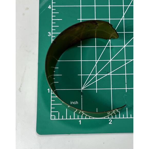 VTG Bronze Metal Cuff Odell Northside 1957 Show Grand CHAMPION Male Hog Bracelet - Picture 10 of 11